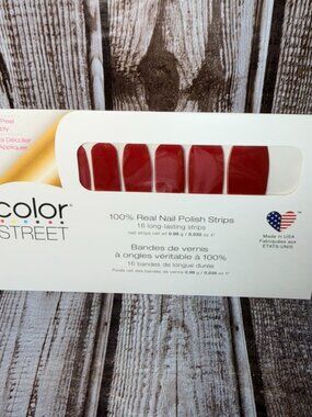 Bad Blood Color Street Nail Polish Strips Retired Dark Red Nail Polish Halloween